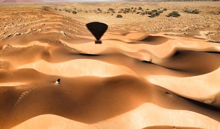Balloon Shadow In Dunes